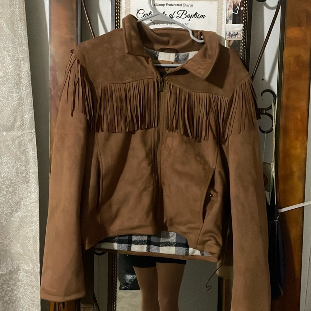 Wrangler fringe jacket